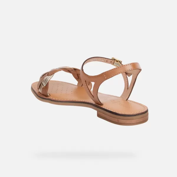  Damensandalen GEOX MADDALUSIAC G013189 BRAUN 