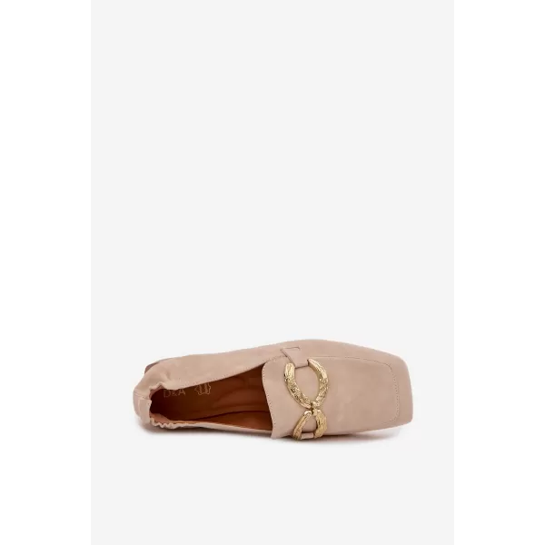  Damenmokassins D&A CR61-3115 BEIGE 