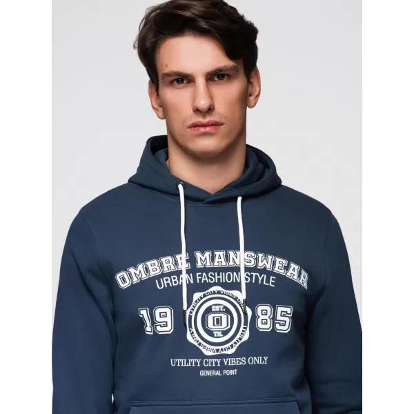  Herren-Sweatshirt OMBRE B1714 MARINEBLAU 