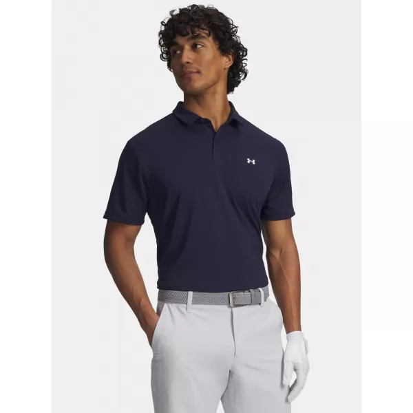  Herren-T-Shirt UNDER ARMOUR T2G PIQUE POLO 6012303-410 BLAU 
