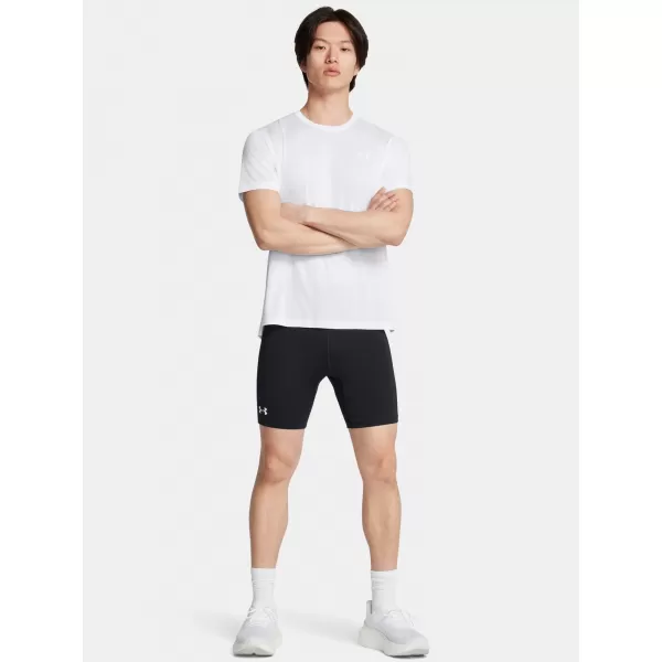  Herren-Leggings UNDER ARMOUR UA LAUNCH HALF TIGHTS 1387011-001 SCHWARZ 