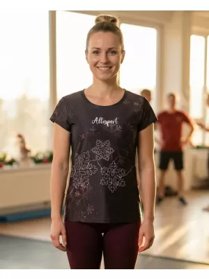 Premium-Weihnachts-T-Shirt für Damen ALTISPORT VOJ/ALWVN8TR06 BRAUN