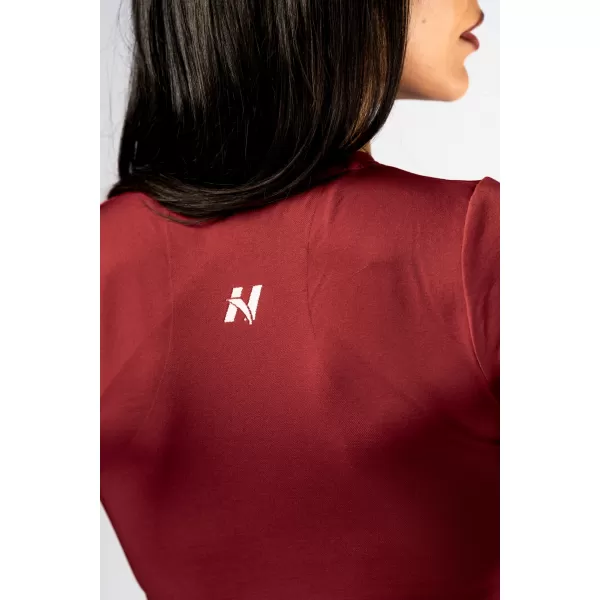  Nahtloses Crop-Top mit kurzen Ärmeln POWER 891 RED Nebbia 