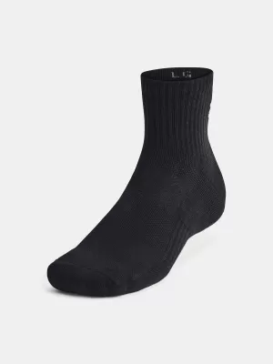 Socken UNDER ARMOUR UNISEX UA TC QTR (3 PÁRY) 1386372-001 SCHWARZ