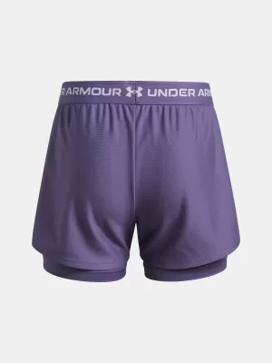 Mädchen-Shorts UNDER ARMOUR UA TECH PLAY UP 2N1 SHORT 6004985-520 LILA