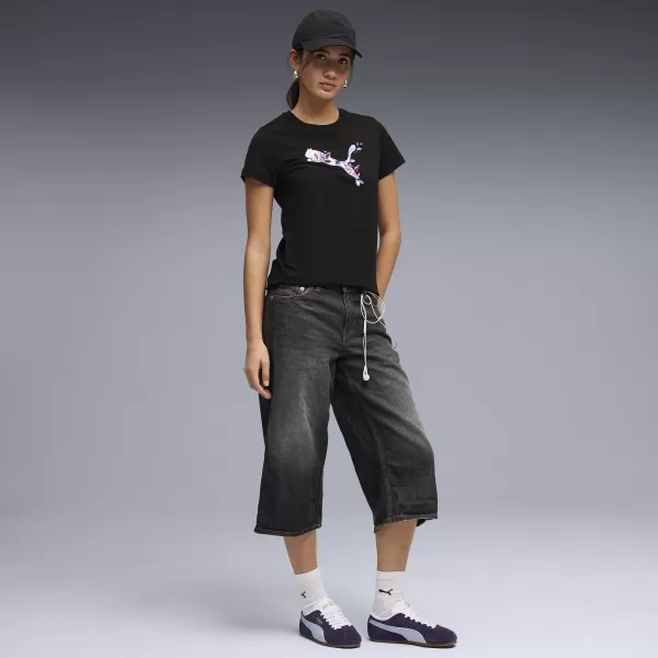  Damen-T-Shirt PUMA GRAPHICS TEE 3 691912_01 PUMA SCHWARZ 