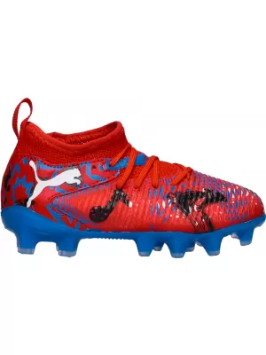 Kinderschuhe PUMA FUTURE 8 MATCH PLAY FG/AG JR 108750-01 ROTE/SCHWARZE/BLAUE/ROSA PIXEL