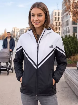 Premium-Softshelljacke für Damen ALTISPORT VOJ/ALW101JACK01 SCHWARZ UND WEIß