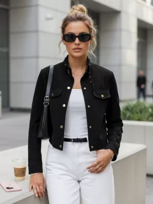 Damenjacke DSTREET TY5668 SCHWARZ