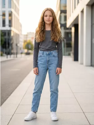 Mädchen-T-Shirt mit langen Ärmeln SAM 73 GT 509 SCHWARZ