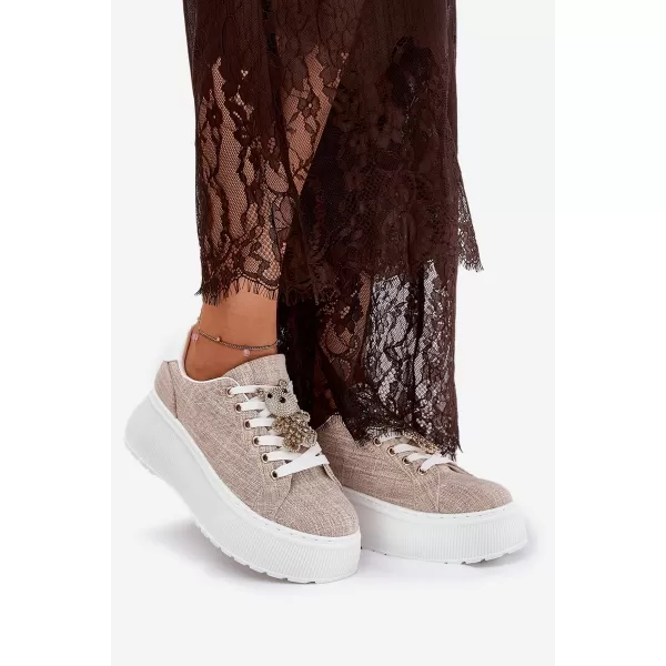  Damen-Sneaker S.BARSKI BF51-014 BEIGE 