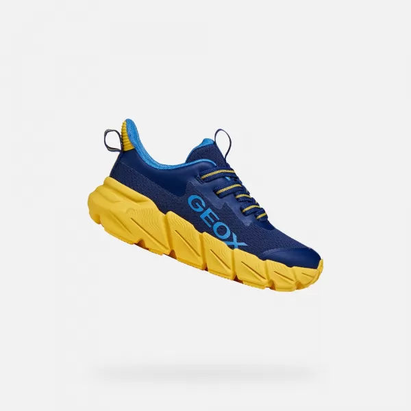  Turnschuhe für Jungen GEOX FLEXYPER FAST J46N1A0149JC0657 DUNKELBLAU 