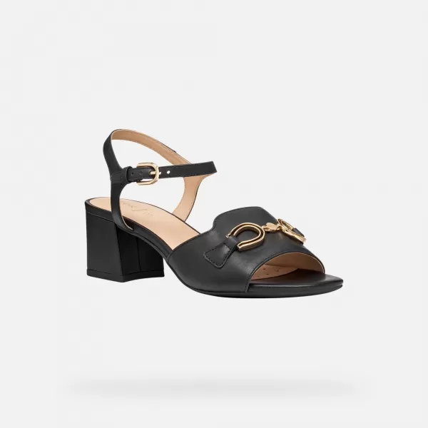  Damensandalen GEOX NEW ERAKLIA 50 G013134 SCHWARZ 