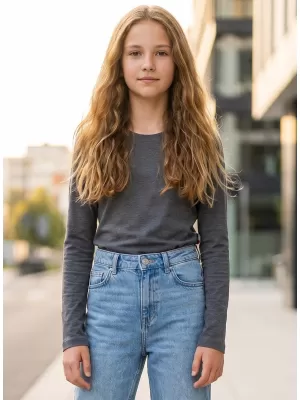 Mädchen-T-Shirt mit langen Ärmeln SAM 73 GT 509 SCHWARZ