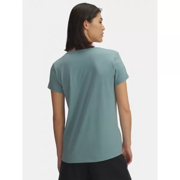 Damen-T-Shirt UNDER ARMOUR UA LOGO SS 1356305-323 GRÜN 