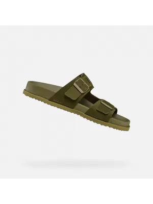 Herrenhausschuhe GEOX PARNAIBA G014431 KHAKI