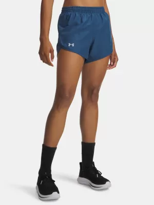 Damen-Shorts UNDER ARMOUR UA FLY BY 3'' SHORTS 1382438-498 BLAU