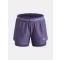 Mädchen-Shorts UNDER ARMOUR UA TECH PLAY UP 2N1 SHORT 6004985-520 LILA
