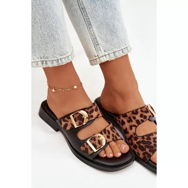  Damenhausschuhe BOTO DANELLE 41335 TIGER/SCHWARZ 