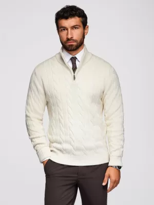 Herrenpullover OMBRE OM-SWZS-0138 CREME