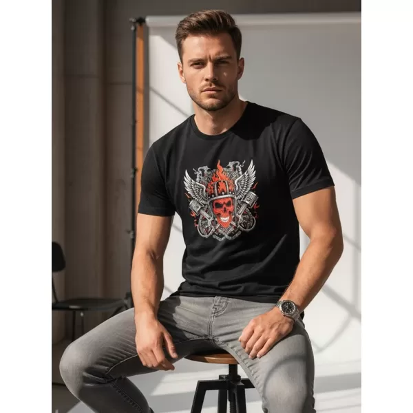  Herren-T-Shirt DSTREET NX058R SCHWARZ 