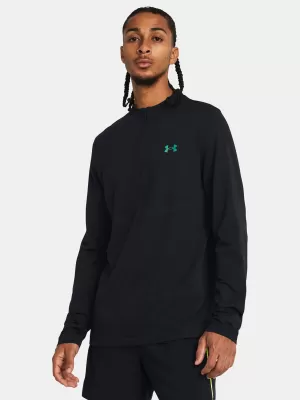 Herren-T-Shirt UNDER ARMOUR VANISH ELITE SEAMLESS 1/4 ZP 1382798-001 SCHWARZ