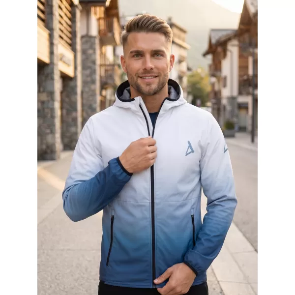  Premium-Softshelljacke für Herren ALTISPORT VOJ/ALM126JACK01 MARINEBLAU/WEIß 