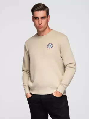 Herren-Sweatshirt OMBRE B1713 BEIGE