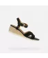 Damensandalen GEOX ISCHIA CORDA G000706 SCHWARZ