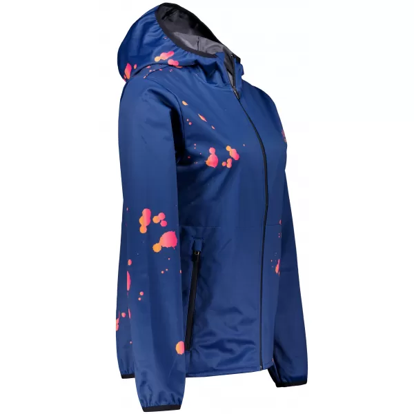  Premium-Softshelljacke für Damen ALTISPORT VOJ/ALW077JACK01 MARINEBLAU/ORANGE 
