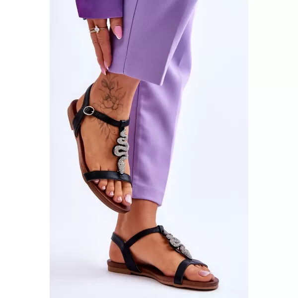  Damensandalen S.BARSKI KV-5541-42 SCHWARZ 