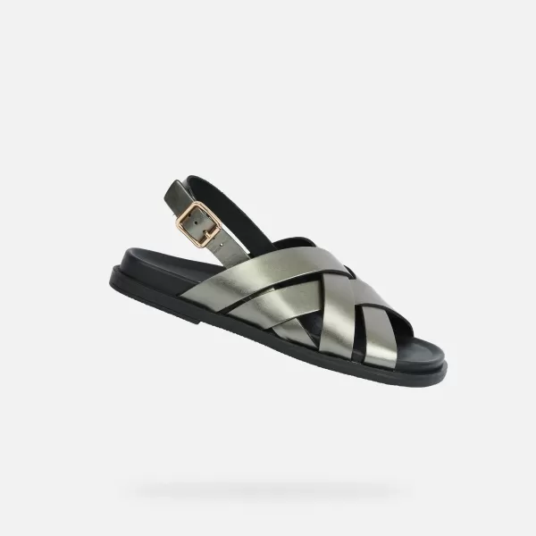  Damensandalen GEOX ADELASH G012817 GRÜN 