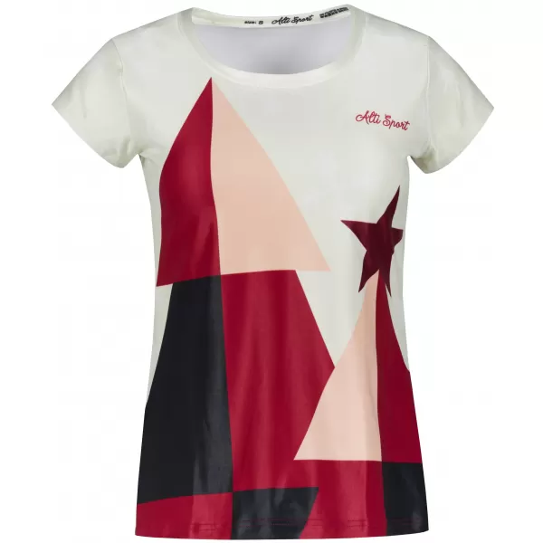  Premium-Weihnachts-T-Shirt für Damen ALTISPORT VOJ/ALWVN11TR06 CREMIG 