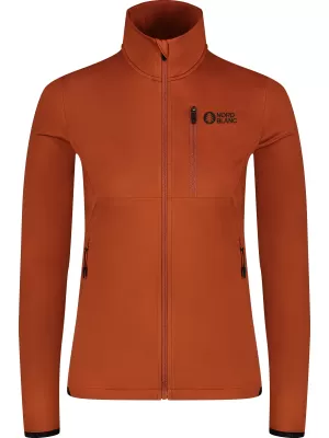 Powerfleece-Sweatshirt für Damen NORDBLANC SEDGE NBWFL8291 BRAUN