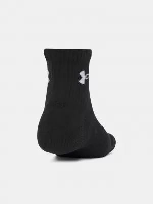 Socken UNDER ARMOUR PERFORMANCE COTTON 3P QTR 6009686-008 SCHWARZ