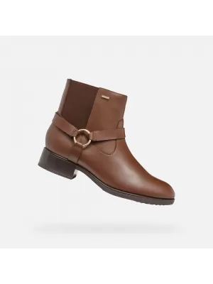 Damen-Stiefeletten GEOX FELICITY ABX G004337 BRAUN