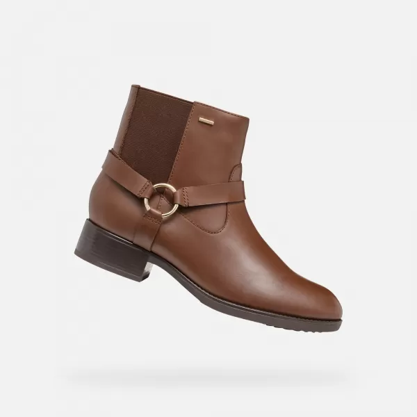  Damen-Stiefeletten GEOX FELICITY ABX G004337 BRAUN 