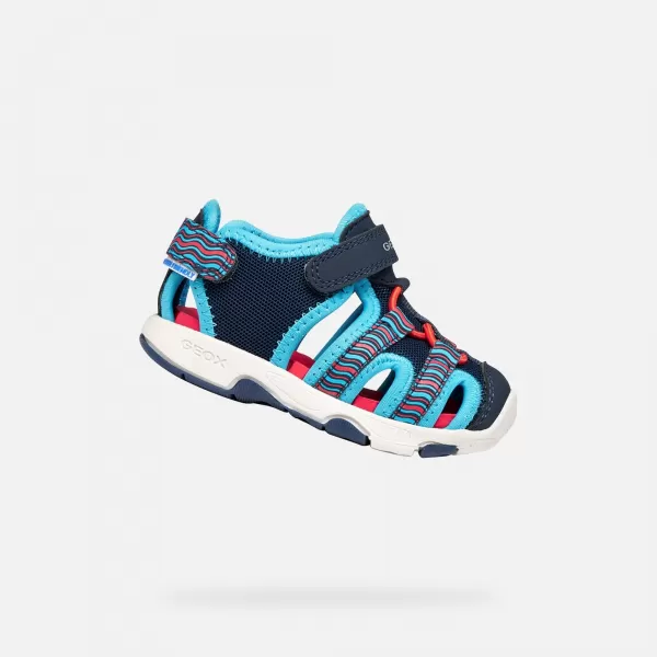  Sandalen für Jungen GEOX SANDAL MULTY B650FA0CE14CF44D BLAU 
