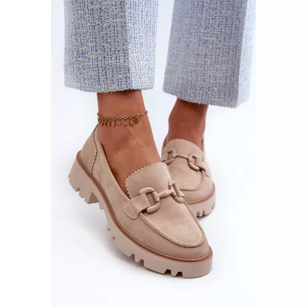  Damenmokassins D&A TW117 BEIGE 