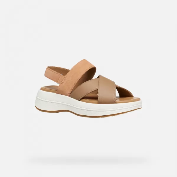  Damensandalen GEOX SPHERICA ECUB-3 S G012857 BRAUN 