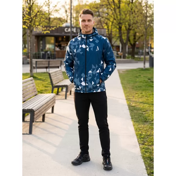  Premium-Softshelljacke für Herren ALTISPORT VOJ/ALM108JACK01 MARINEBLAU/WEIß 