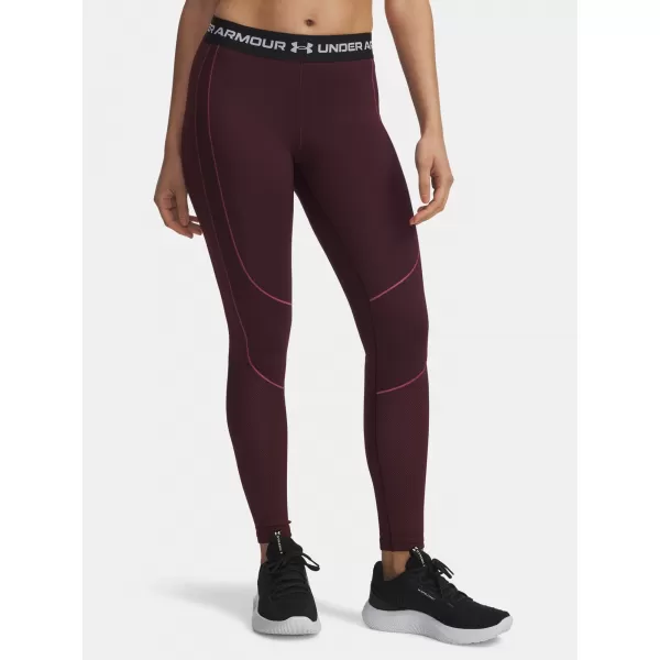  Leggings für Damen UNDER ARMOUR UA COLDGEAR TEXTURED LEGGING 6003997-600 ROT 