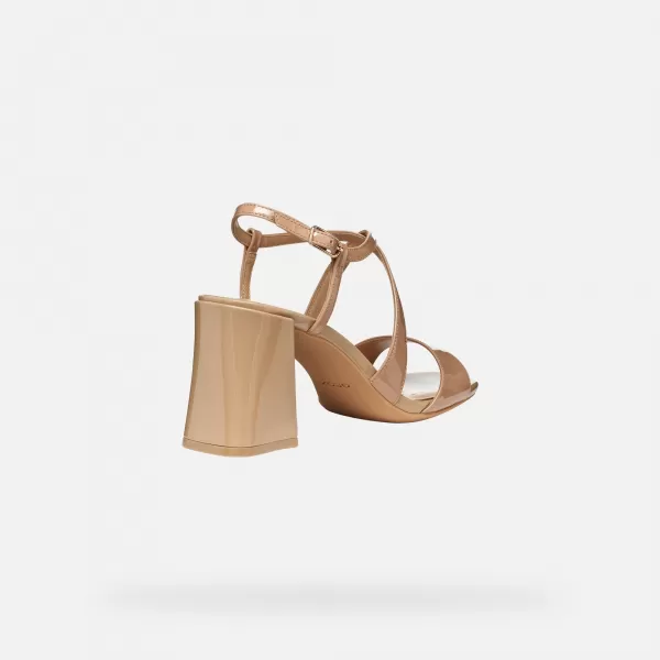  Damensandalen GEOX NEW ERAKLIA 80 T01 G012894 HELLBRAUN 