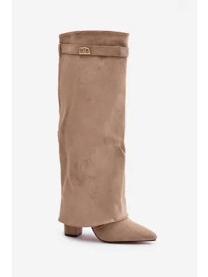 Damenschuhe mit Absatz BOTO EVYRA 38561 KHAKI
