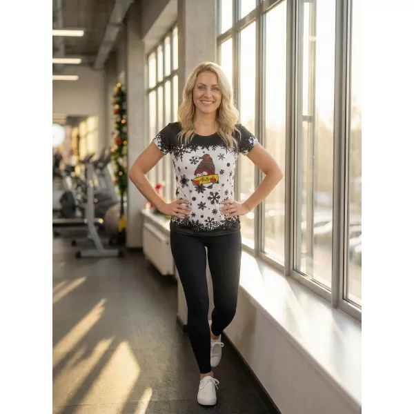  Premium-Weihnachts-T-Shirt für Damen ALTISPORT VOJ/ALWVN2TR06 ELF 