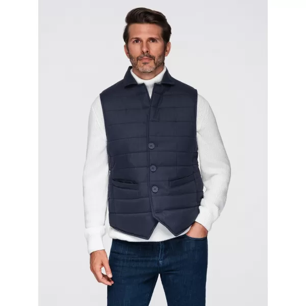  Herrenweste OMBRE OM-JAVJ-0275 MARINEBLAU MELIERT 