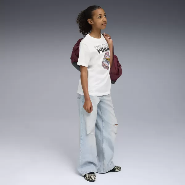  Kinder-T-Shirt PUMA GRAPHIC TEE 688496-02 PUMA WEIß 