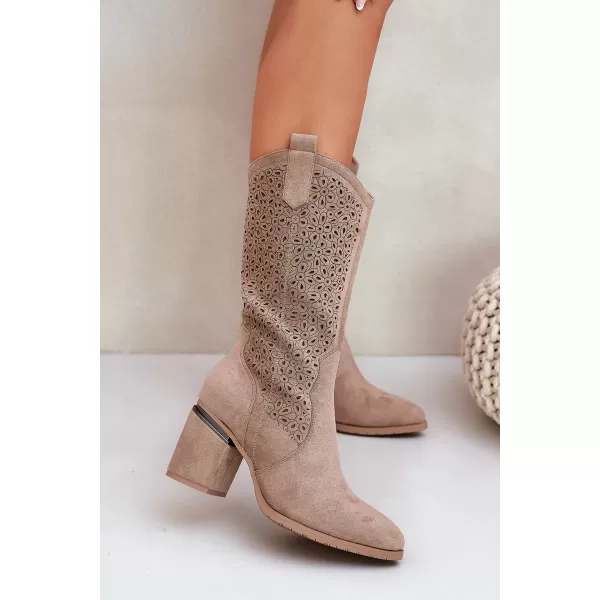  Damenstiefel S.BARSKI HY51-238 BEIGE 