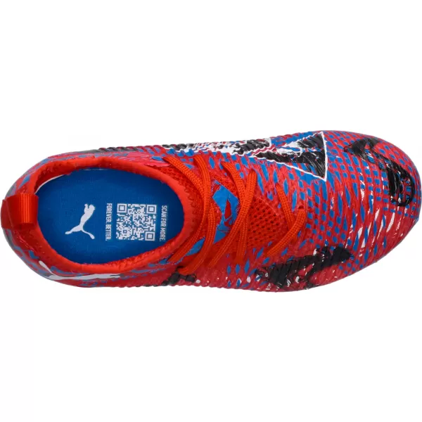  Kinderschuhe PUMA FUTURE 8 MATCH PLAY FG/AG JR 108750-01 ROTE/SCHWARZE/BLAUE/ROSA PIXEL 