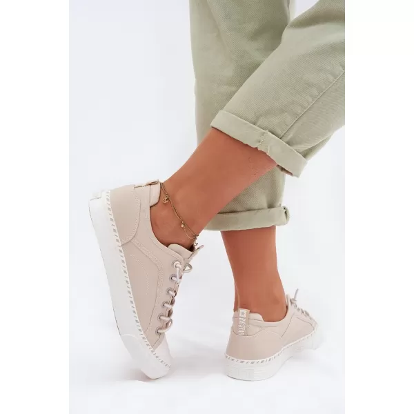  Damen-Sneaker BIG STAR TT274387 BEIGE Big Star Shoes 